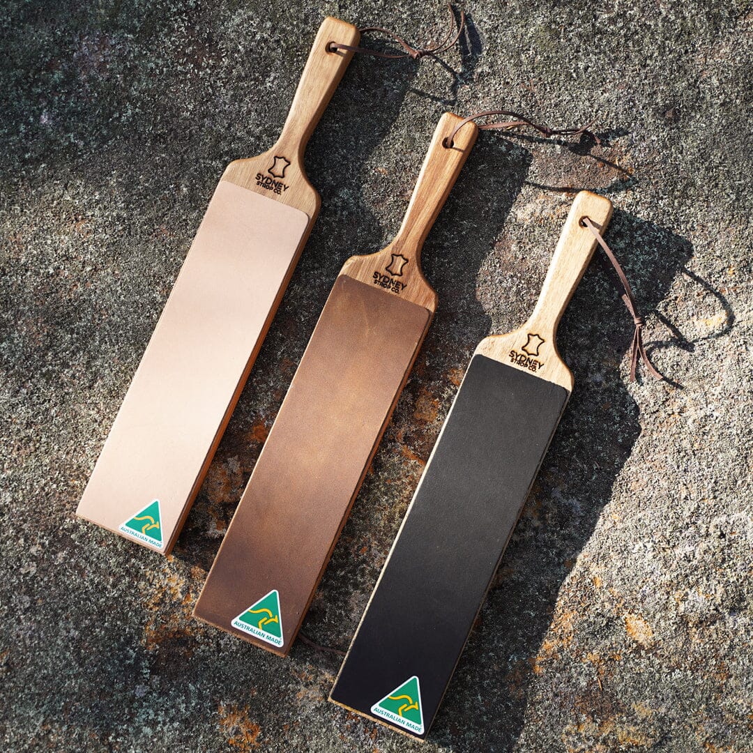 Double-Sided Paddle Strop - Black Cow Leather - Made in Australia