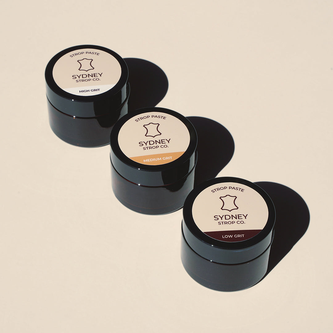 Low Grit Stropping Paste - Made in Australia