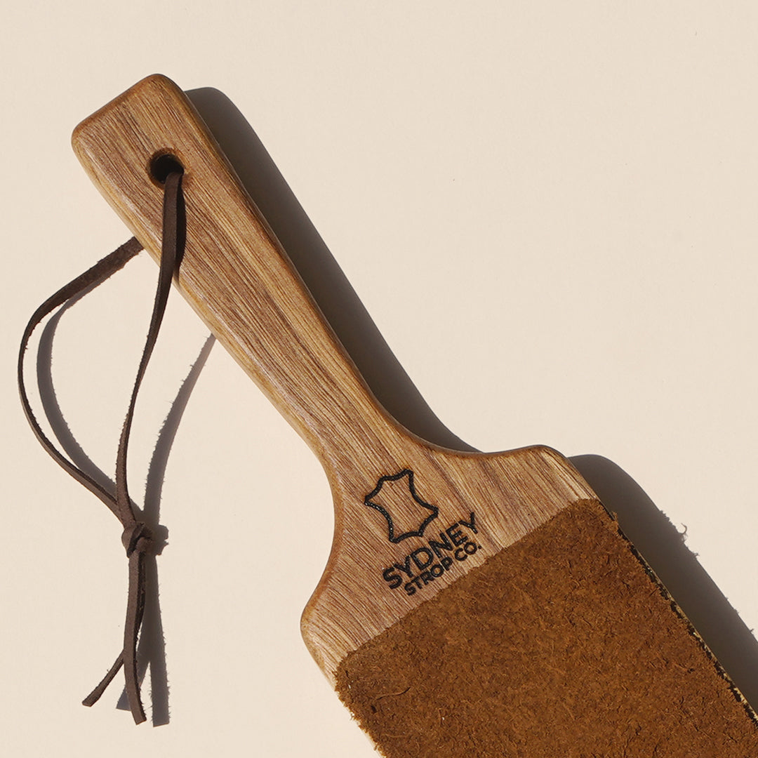Double-Sided Paddle Strop - Brown Cow Leather - Made in Australia