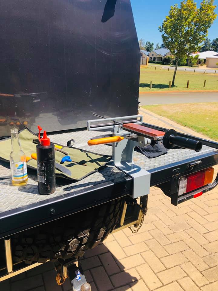 EZESharp Precision Edge Tool Sharpener – Adjustable Angle Sharpening System with Flip-Over