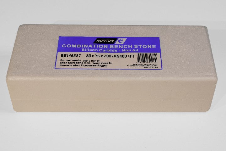 NORTON KS100 Sil Carbide (230 x 80mm) NON-O/F Combo Stone
