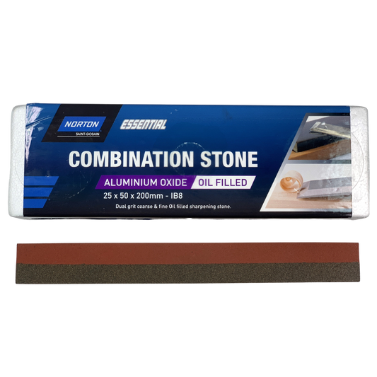 NORTON IB8 Alu Oxide 8" x 2" (200 x 50mm) O/F Combo Stone