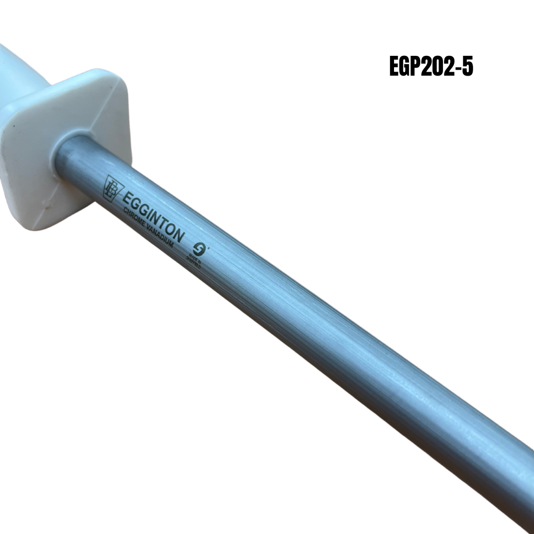 Egginton Sheffield Made 12" Round Sharpening Steel White Poly Handle