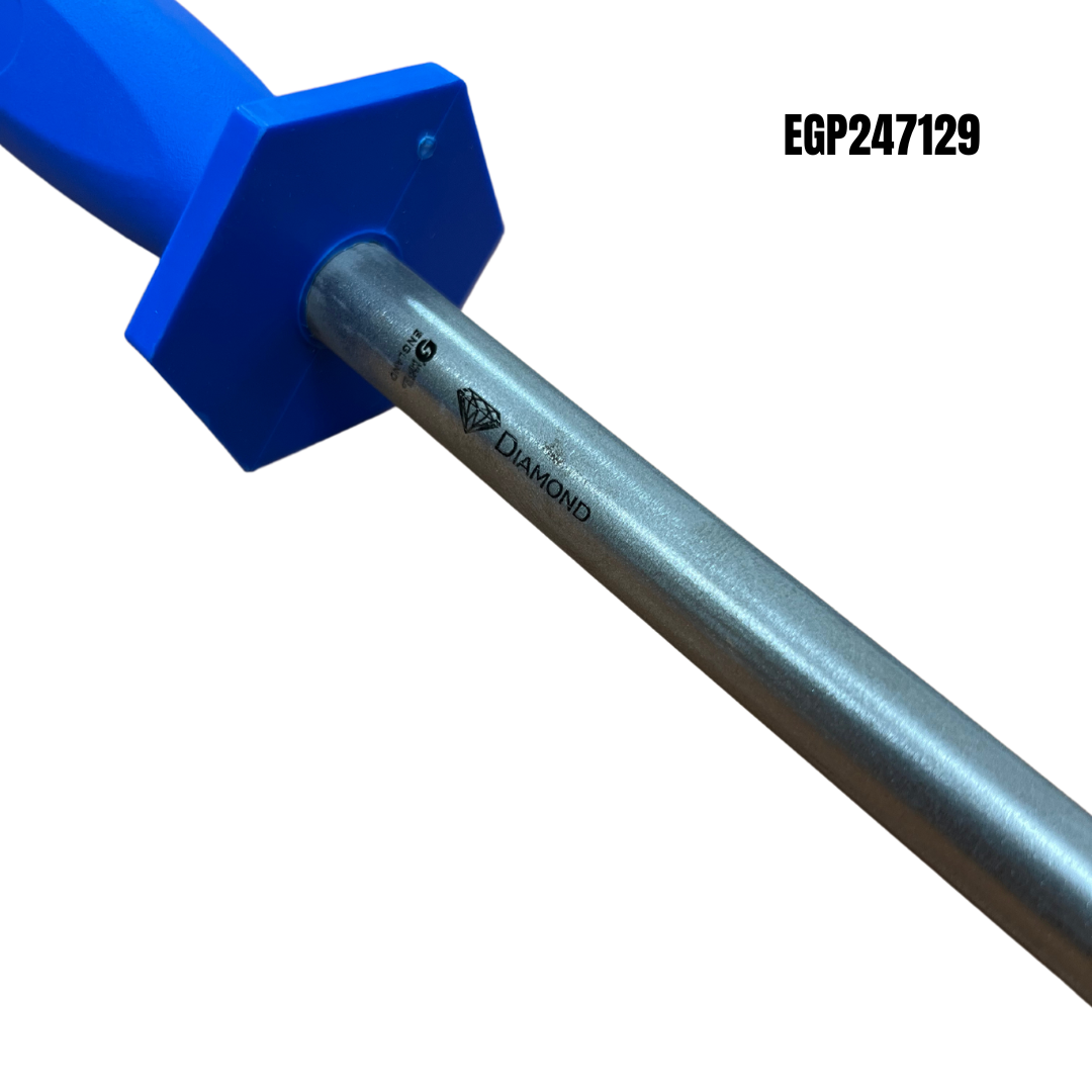 Egginton Sheffield Made 12" Round Diamond Sharpening Steel Blue Poly Handle