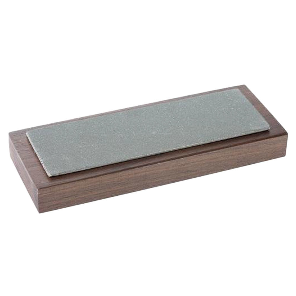 DIAMOND BENCH STONE 2" x 4" Fine Stone on a Walnut Pedestal - 52F