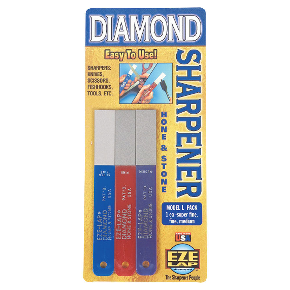 DIAMOND HONE STONE & HOOK SHARPENER SET OF 3 - LPAK3