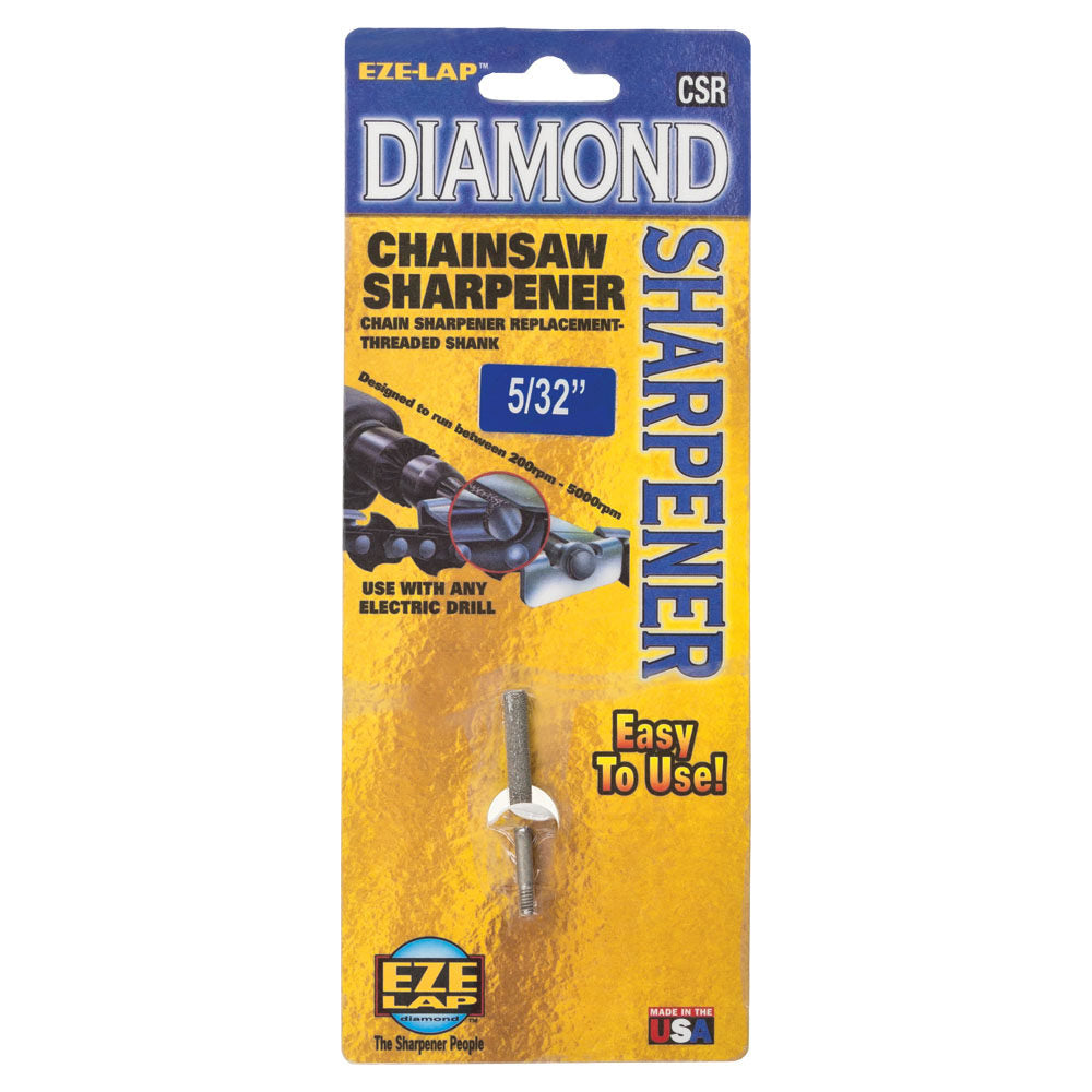 DIAMOND CHAINSAW SHARPENER 5/32" File, Threaded - CSR 5/32