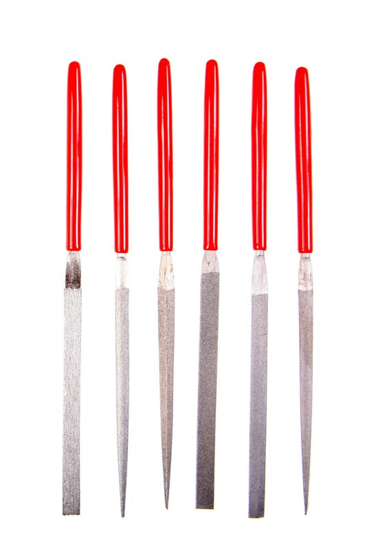 DIAMOND NEEDLE FILE SET OF 6 COURSE (250 GRIT) FILES - 607C