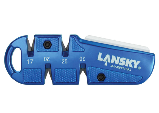 Lansky QuadSharp Pocket Sharpener | 4‑Angle Carbide & Ceramic Tool