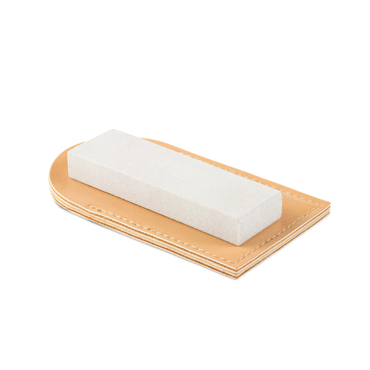 RH Preyda Hard Arkansas Pocket Stone W/Leather Pouch - 800-1000 grit - 3" & 4"