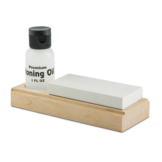 RH Preyda Sportsman 1 Stone Honing Set - Soft Arkansas - 3 1/2" x 1 5/8" x 1/2"