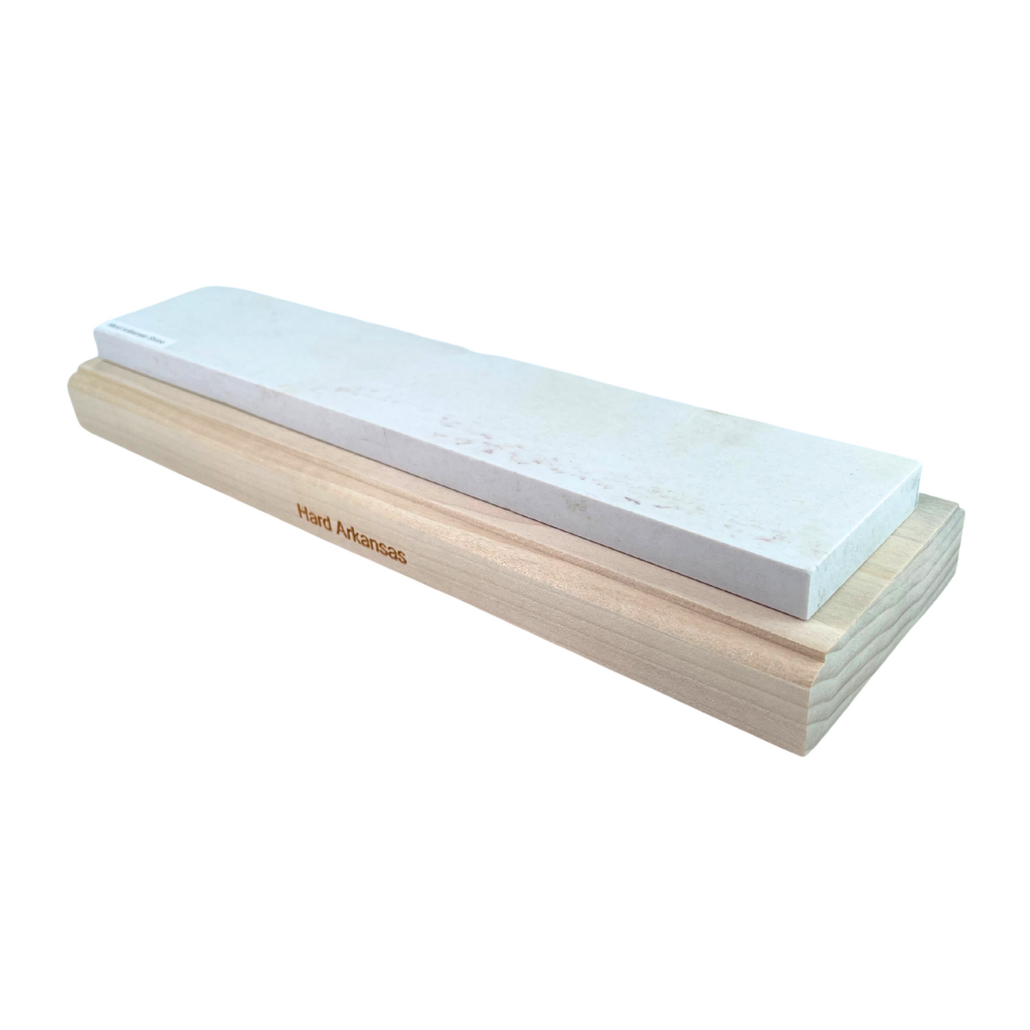 RH Preyda Wood Block Mounted Hard Arkansas Oil Stone - 800-1,000 grit - 4", 6", 8" & 10"