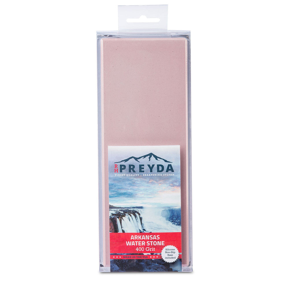 RH Preyda Arkansas Natural Novaculite Water Stone - J400 grit - 8" x 3" x 1"