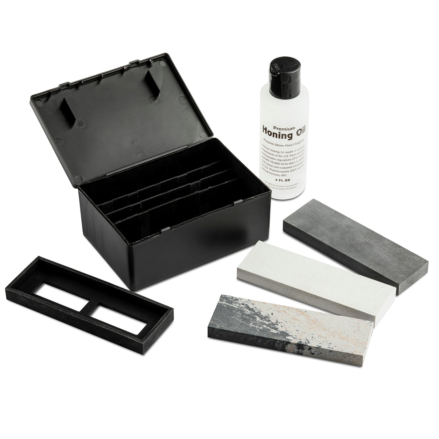 RH Preyda Deluxe Honing Kit - Soft Ark/Hard Ark/Hard Black Ark - 6" x 1 5/8" x 1/2"