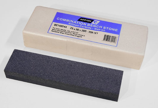 NORTON 108 Sil Carbide 8" x 2" (200 x 50mm) NON-O/F Combo Stone