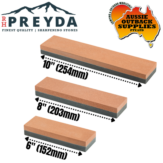 RH Preyda Premium Synthetic Aluminum Oxide Combination Stone - 6", 8" & 10"
