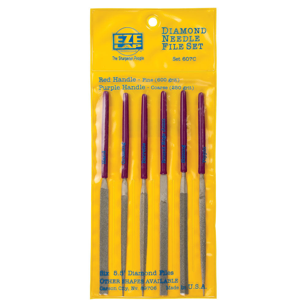 DIAMOND NEEDLE FILE SET OF 6 COURSE (250 GRIT) FILES ‚Äö√Ñ√¨ 607C