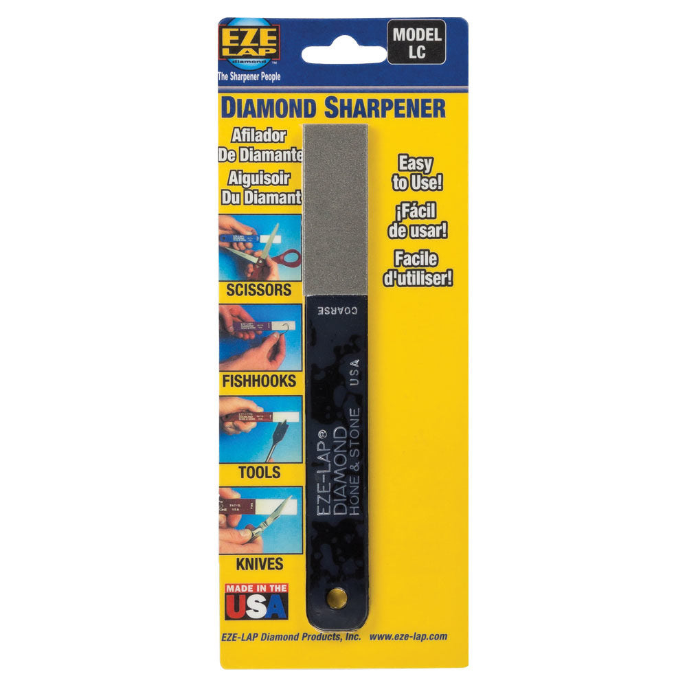 DIAMOND HONE PADDLE Coarse Pad on 6‚Ä≥ x 3/4‚Ä≥ Black Handle ‚Äì LC